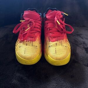 Pixar Incredibles “Dash” Adidas Kids Sneakers in Red and Yellow